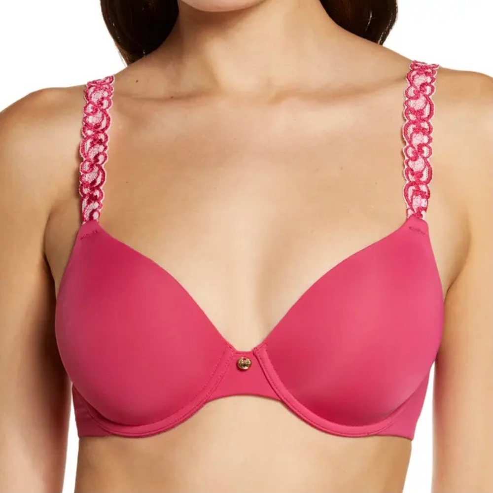 Natori NWT Pure Luxe Pink 34C Bra